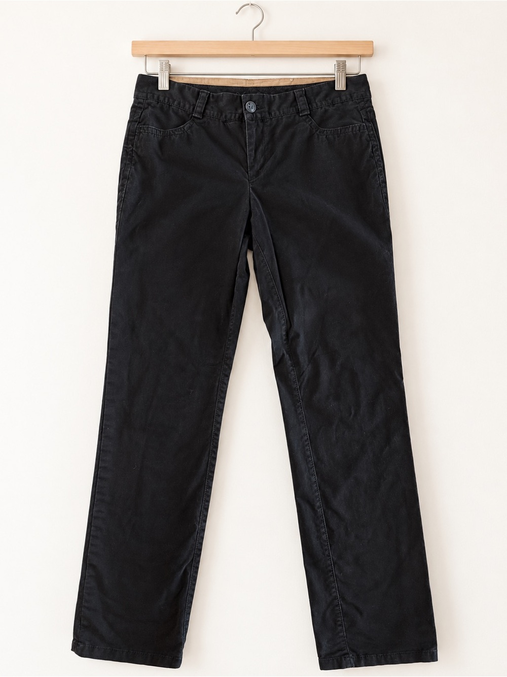 Dockers Women’s Black Stretch Straight Leg Chino Pants Size 8M